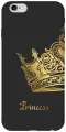 Силиконовый чехол на Apple iPhone 6s / 6 / Эпл Айфон 6 / 6с с рисунком True Princess Soft Touch черный