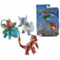 Набор фигурок TOMY Pokemon: Ivysaur, Charmeleon, Wartortle, 3 персонажа, высота 6 см