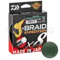 Плетёный шнур Daiwa J-Braid X8E Expedition 0,06мм. PE-0.6 5,2кг. 150м. Dark Green