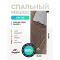 Летний Спальный мешок Naturehike LW180, 190 см, коричневый, левый спальник, до -3 C, M-Grayish Brown, NH21MSD09