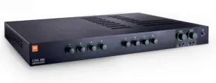 Jbl csma280 микшер-усилитель 8 входов / 2 выхода, фантомное питание 27в, 80вт/ 2-16ом /70-100в