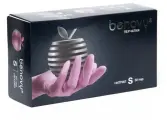 Benovy розовые нитриловые перчатки 50 пар (100шт) размер S, 2 уп.