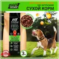 Корм для собак всех пород BUDDY DINNER Green Line, гипоаллергенный, полнорационный,100% натуральный состав, с говядиной, 3 кг
