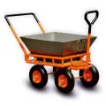Ручная строительная тележка Муравей стандарт PRO с баком металлическим под раствор