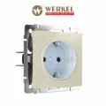 Розетка с подсветкой Werkel W1171403 слоновая кость IP20