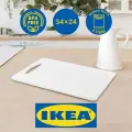 Доска разделочная пластиковая кухонная универсальная IKEA легитим 34х24 см для дома на кухню, белый