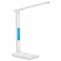 Настольная лампа светильник с дисплеем и беспроводной зарядкой 7 в 1, LED, 10 Вт, белый, Daswerk