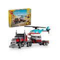 Конструктор LEGO Creator 31146 Грузовик-платформа с вертолетом 3 в 1, 270 дет.