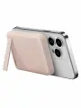 Внешний аккумулятор EnergEA MagPac MINI 10.000mAh Magnetic wireless 15W USB-C 20W ultra-slim with stand Pink