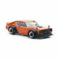 Машинка коллекционная POPRACE 1/64 Nissan Skyline GT-R V8 Drift KENMERI Orange Diecast Scale Model Car