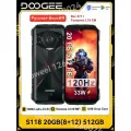 Смартфон DOOGEE S118 20 ГБ (8 + 12) 512 ГБ 10800 мАч 33 Вт Быстрая зарядка 50 МП Android 14 NFC