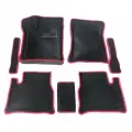 Ковры 3D EVA в салон с бортами + подпятник, для Lada (ВАЗ) 2110/2111/2112/Priora. Цвет Черный/Красный
