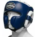 Шлем боксерский LEADERS LS MEX BL/WH мексиканского стиля (синий, белый) M