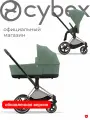 Cybex Priam IV (обновленная версия) Коляска 2 в 1, шасси Gold/текстиль Leaf Green