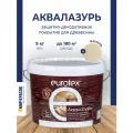 Eurotex Аквалазурь лак защитно-декор. для дерева акриловый лессирующий, ваниль (9л)