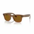 Умные очки Ray-Ban Wayfarer, Shiny Caramel/Polar Brown (155-53)