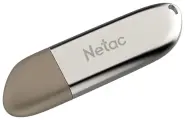 Флешка (flash-накопитель) Netac U352, 128 ГБ, USB 3.0, серебристый металл, NT03U352N-128G-30PN