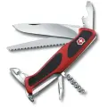 Нож перочинный Victorinox RangerGrip 55 (0.9563. C) 130 мм, 12 функций, красный/черный , картонная коробка