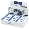 Ластик синий 24 шт Faber-Castell Dust-Free прямоугольный, картонный футляр, 45*22*13 мм