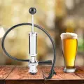 Пневматический насос для пива 4 в 1, прочный и удобный, идеален для вечеринок и пикников с металлической конструкцией