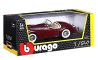 Bburago машинка металлическая 1:24 Jaguar XK 120 Roadster (1951) (#18-22018), бардовый.
