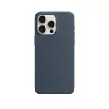 Чехол силиконовый Магсейф для iPhone 15 Pro Storm Blue с анимацией NFC, Silicone case Магсейф для айфон 15 про - Грозовой синий