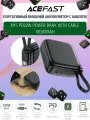 Портативный внешний аккумулятор с кабелем ACEFAST M15 PD20W Power Bank With Cable 10000Mah. Цвет: черный