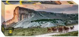 Большой классический пазл Крым. Белая скала, развивающая логическая игра-головоломка для детей и взрослых, паззл 1000 элементов
