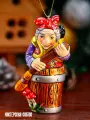 Елочная игрушка фарфоровая Баба Яга Ручная работа / Мастерская сказок