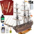 Модель корабля от OcCre (Испания), Gorch Fock, 900 часов, 950х259х566 мм, М.1:95, подарочный набор плюс инструменты, краски, лак и клеи