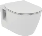Унитаз подвесной Ideal Standard Connect E803501 E772401 с микролифтом, без бачка, фарфоровый, антивсплеск, белый, овальный