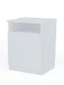Тумба прикроватная «Клик Мебель», с полкой, 400×400×550 мм, цвет белый
