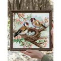 Набор для вышивания крестом Семейное гнёздышко Риолис, вышивка крестиком , 18*18см, 2325