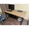 Компьютерный стол Goud Loft, массив натурального дерева, стиль лофт, 60х150х75, коричневый