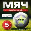 Футбольный мяч MINSA, машинная сшивка, 12 панелей, р. 5, TPE, 1684539