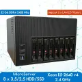 NAS хранилище-микросервер Huananzhi 8 х 3,5 HDD/Xeon E5 2640 v4 2.4 GHz/32Гб ОЗУ, 2xLAN 2,5 Гбит/с