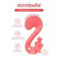 Прорезыватель-грызунок Белка Mombella для малышей, 3+ мес, силиконовый, красный