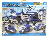 Конструктор аналог лего City 8 в 1 Zuanma 084 Мобильный полицейский участок 1186 детали