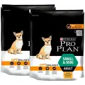 PRO PLAN ADULT DOG OPTIBALANCE SMALL & MINI для взрослых собак маленьких пород с курицей и рисом (0,7 + 0,7 кг)