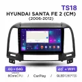Магнитола TS18 4-64 Гб Android для Hyundai Santa Fe II (CM) (2006-2012) / Автомагнитола Андроид Хендай Санта Фе 2