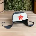 Шапка - ушанка для бани Серп и молот