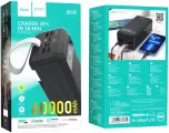 Портативный внешний аккумулятор повербанк Hoco J86B на 60000 mAh. 22.5W QC3.0 PD20W. Черный