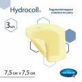 Hydrocoll (Гидроколл) - Самофиксирующаяся гидроколлоидная повязка, стерильная, 7,5 см х 7,5 см, 3 шт.