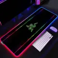 Игровой коврик Razer, с RGB-подсветкой, XXL, защита стола, нескользящее основание, желтый/белый