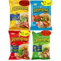 Лапша Доширак Квисти со вкусом говядины, курицы, морепродукты и бекон 70 г (48 штук в упаковке)