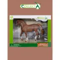 Фигурка животного Collecta Лошадь Кобыла Арабская каштановая, Deluxe в подарочной упаковке 89884