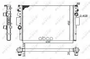 Радиатор системы охлаждения NRF арт. 53614A