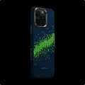 Стильный ультратонкий светящийся чехол PITAKA StarPeak Luminous Case для iPhone 16 Pro 6.3, принт млечный путь
