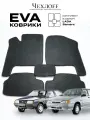 Коврики для автомобиля Чехлоff, комплект 5 штук, EVA, для Lada Samara 2108-2115, черные с черным кантом