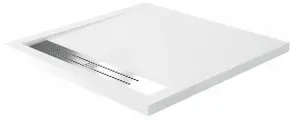 Душевой поддон из искусственного камня WasserKRAFT Mindel 90х90 85T03 Белый матовый искусственный камень 90х90